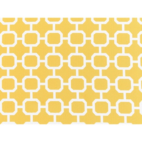Zestaw 2 poduszek na krzesła ogrodowe geometryczny wzór żółty TERNI
