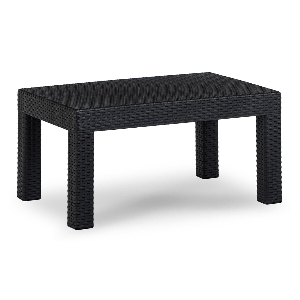 Zestaw Mebli Ogrodowych Na Taras Ogród Technorattan Czarny BRENTA