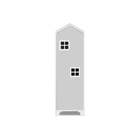 KONSIMO MIRUM Szara szafa w kształcie domku dla chłopca