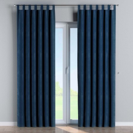 Zasłona na szelkach 1 szt. 130x260 granat