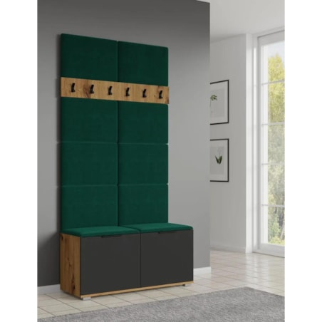 Szafka na buty CLIF ST-100 dąb artisan/antracyt