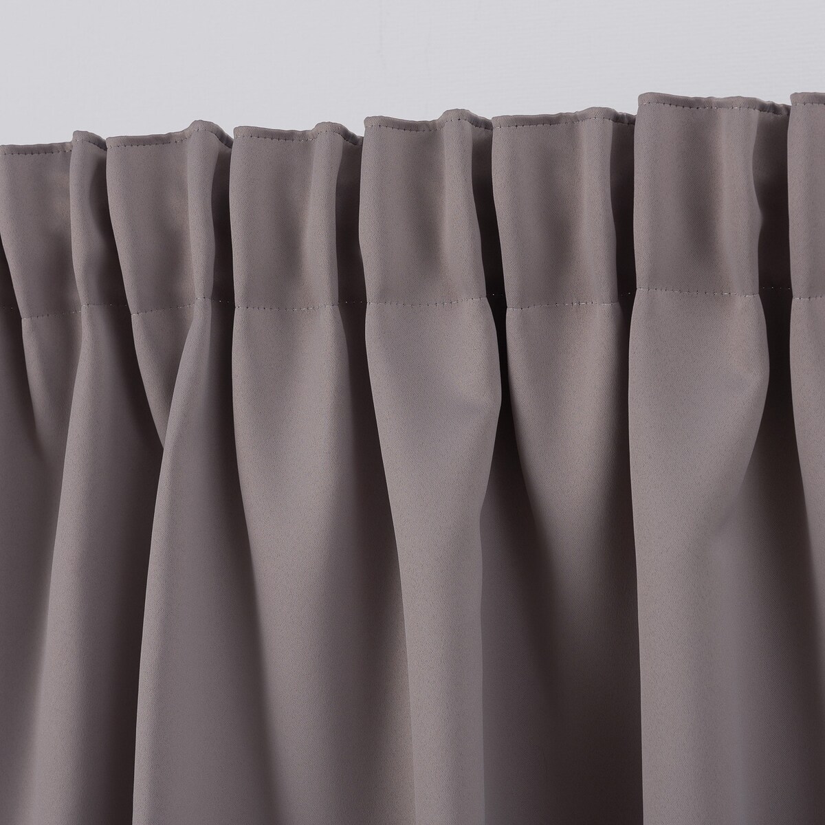 Zasłona zaciemniająca na taśmie marszczącej ciepły szary 140 x 280cm 1 szt. 140x280 szary