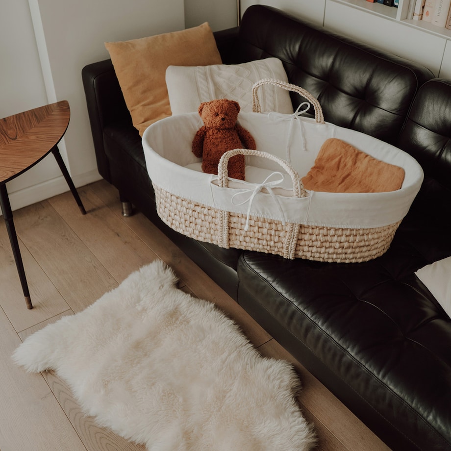 Pokrowiec na kosz Mojżesza - biały