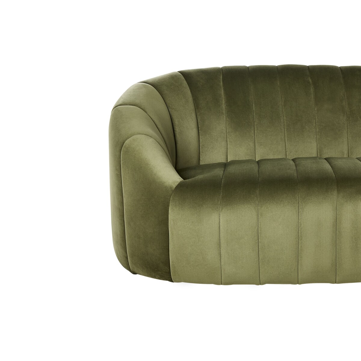 Sofa 2-osobowa welurowa zielona MALUNG