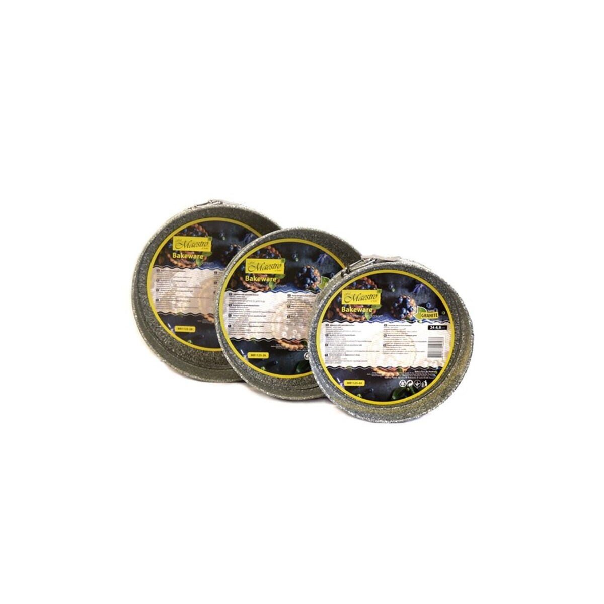 Maestro komplet tortownic 3 elementy 24/26/28cm MR1125