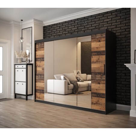 Szafa przesuwna OLDSTYLE T2 250 Czarny / Old Style