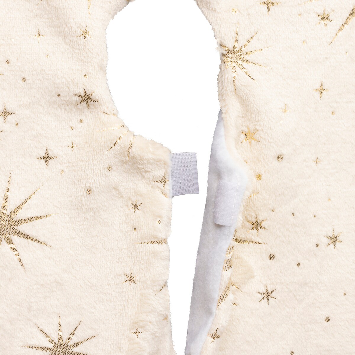 Ozdobny dywanik pod choinkę, złote gwiazdki, Ø 90 cm