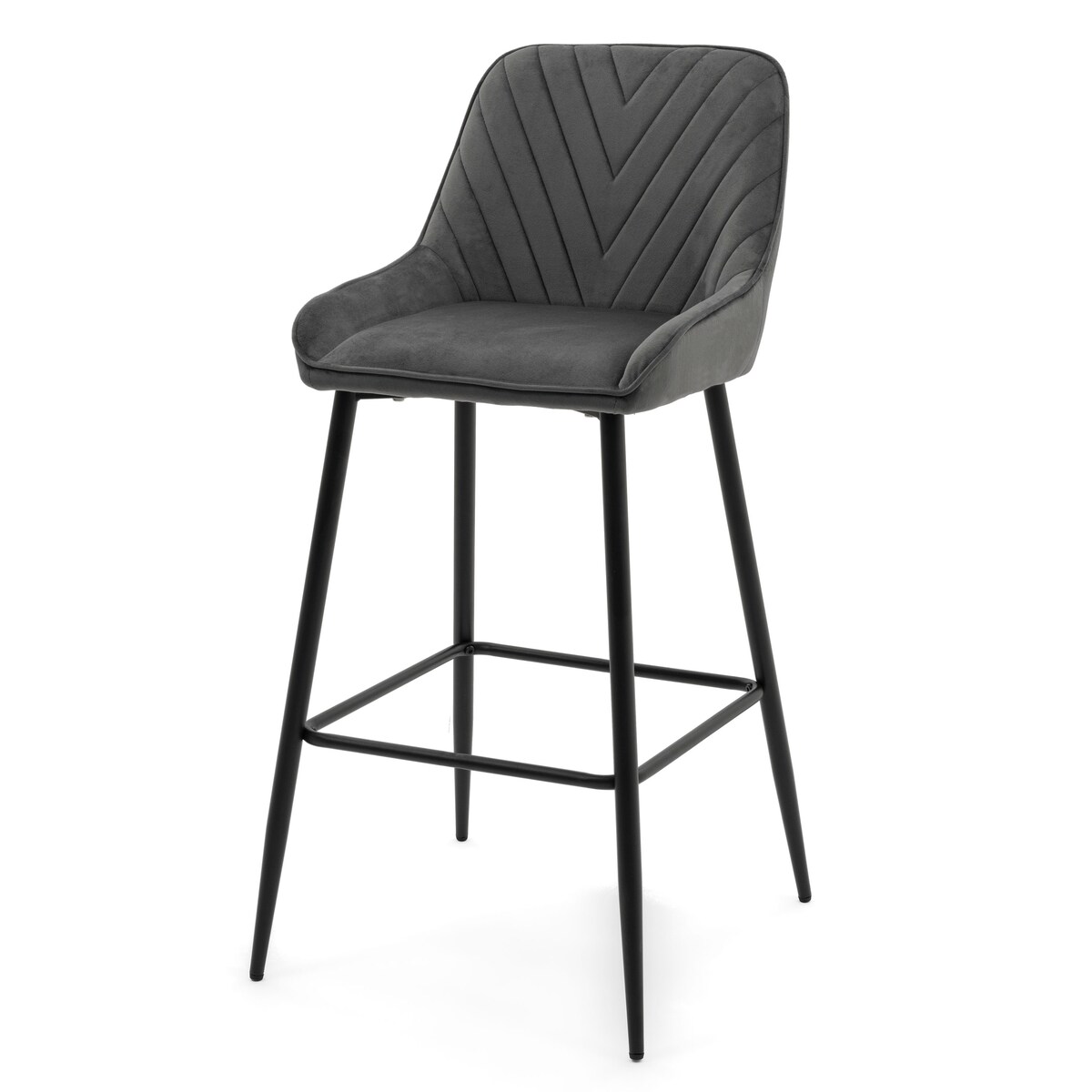 Hoker tapicerowany welurowy do salonu jadalni barowy glamour VASTO