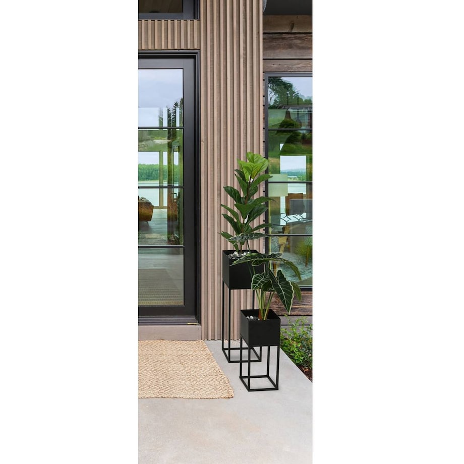 ProGarden Komplet metalowych kwietników 2 szt.