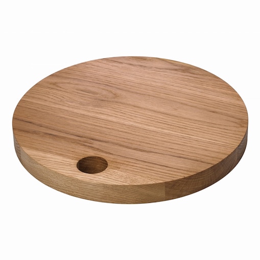 Verlo Deska dębowa okrągła z otworem śr. 28 cm