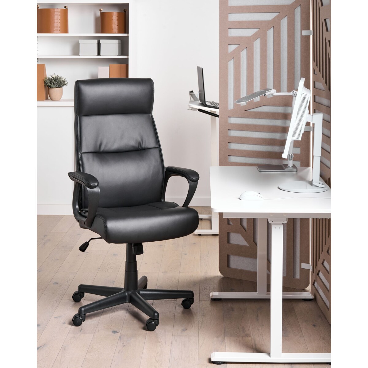 Fotel biurowy GURU Ekoskóra Czarny