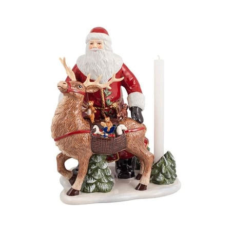 Figura-świecznik św. Mikołaj z jeleniem Christmas Toys Memory, 30 x 24 x 35 cm, Villeroy & Boch