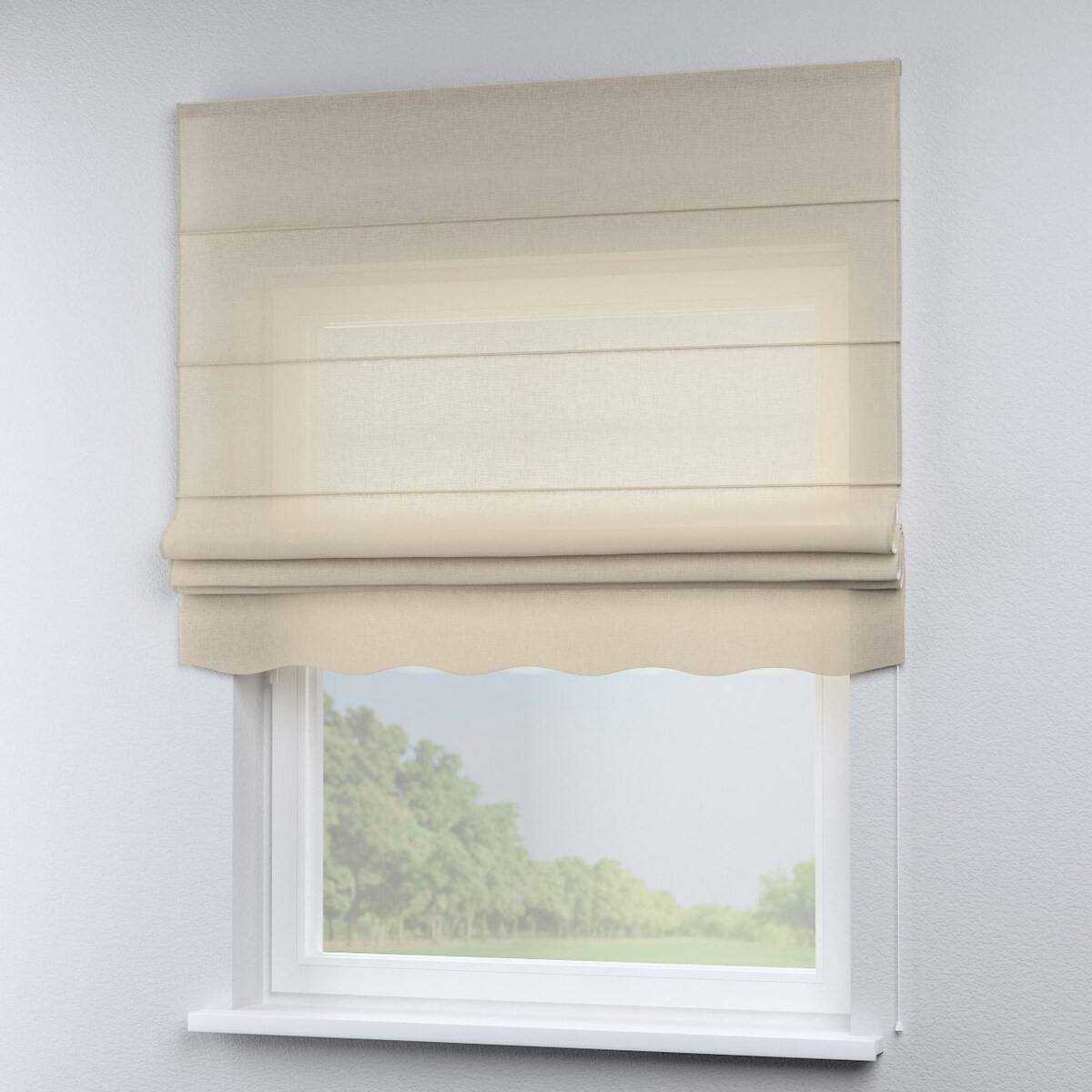 Roleta rzymska Florencja 160x170 prześwitujący beżowy