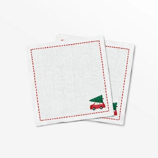 Serwetki świąteczne - Minimalistyczny samochód (2szt.)