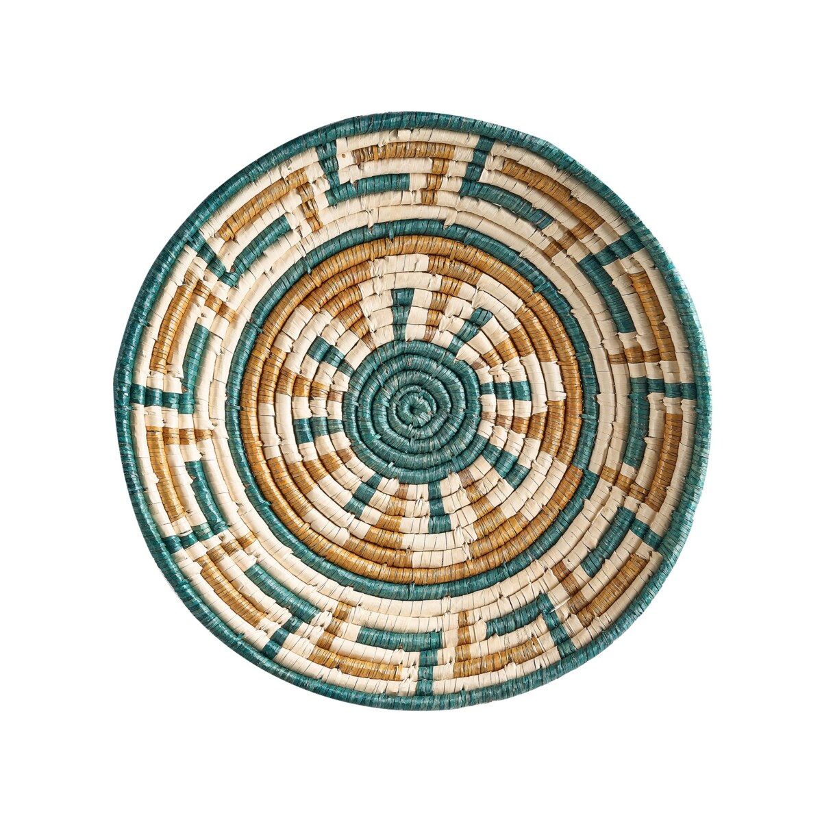 Zestaw 6 dekoracji ściennych z trawy morskiej wielokolorowy NAMDINH