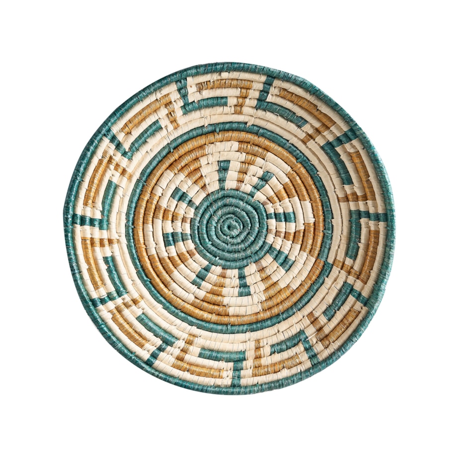 Zestaw 6 dekoracji ściennych z trawy morskiej wielokolorowy NAMDINH