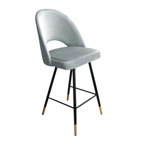 Hoker niski ISKAR VELVET GOLD jasno szary