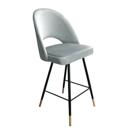 Hoker niski ISKAR VELVET GOLD jasno szary