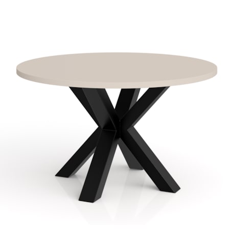 Stolik kawowy NEO okrągły 90 cm, metalowa podstawa-kaszmir