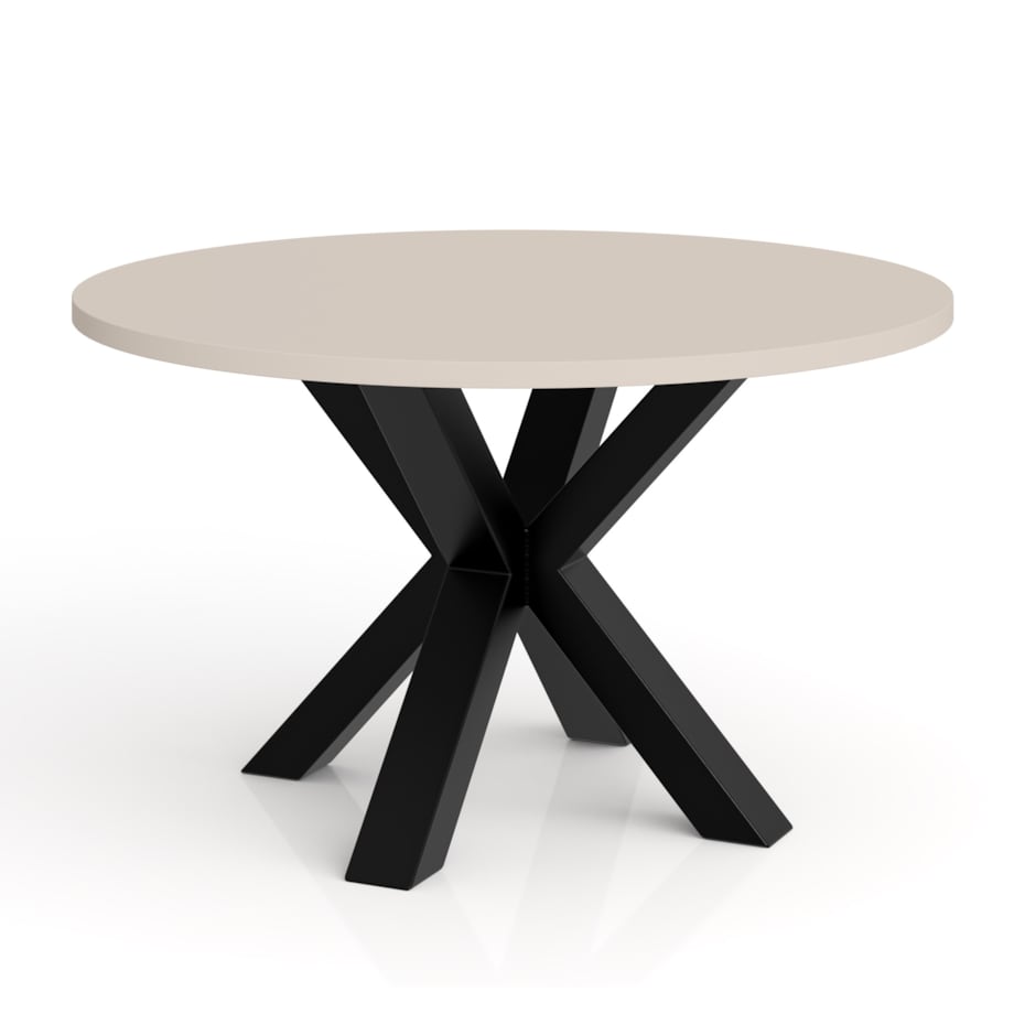 Stolik kawowy NEO okrągły 90 cm, metalowa podstawa-kaszmir