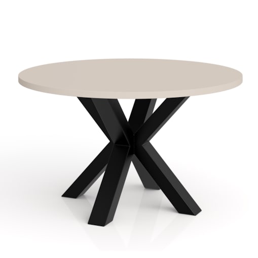 Stolik kawowy NEO okrągły 90 cm, metalowa podstawa-kaszmir