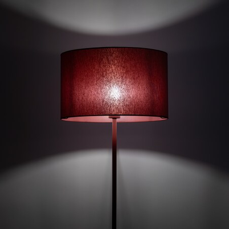 Lampa Stojąca Tk Lighting Dalum Burgundowa Bordowa Podłogowa 1Xe27 Abażur 50Cm, Wysokość 151Cm