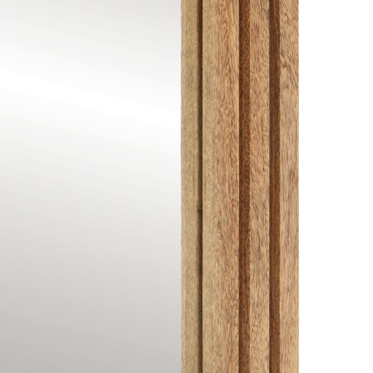 vidaXL Lustro łazienkowe, 50x70 cm, surowe drewno mango i szkło