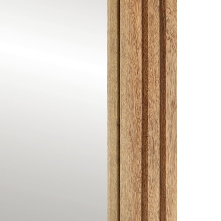 vidaXL Lustro łazienkowe, 50x70 cm, surowe drewno mango i szkło