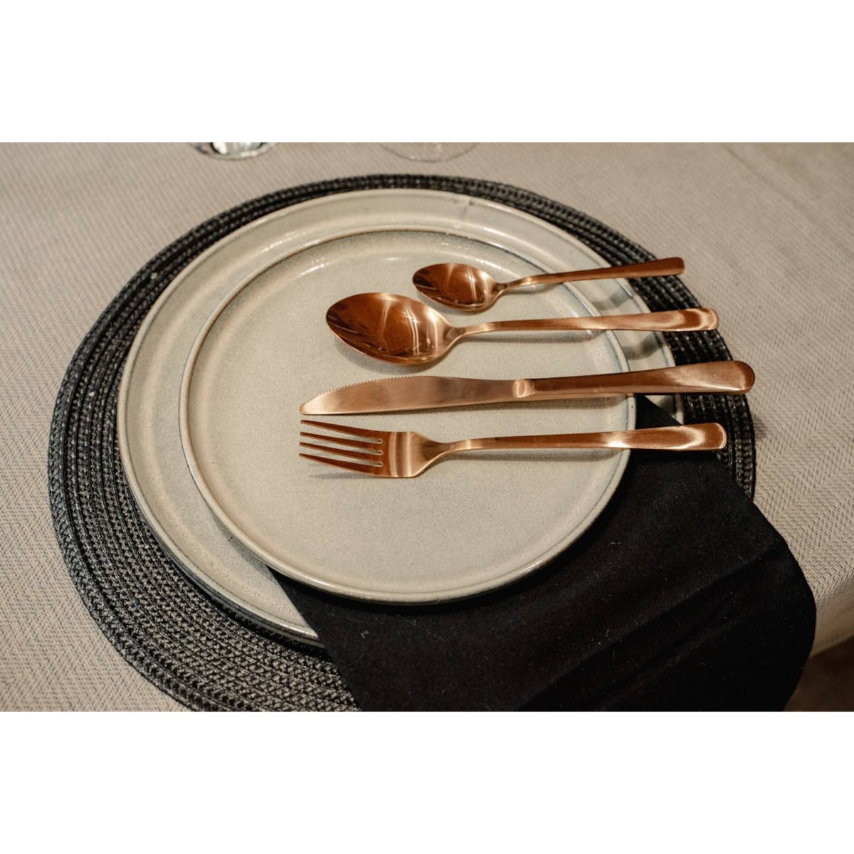 Zestaw sztućców ze stali nierdzewnej DELICATE, 24 sztuki