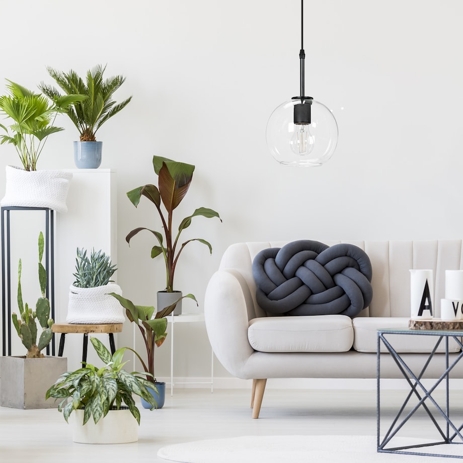 Lampa Wisząca Szklana Kula Nowoczesna Szkło