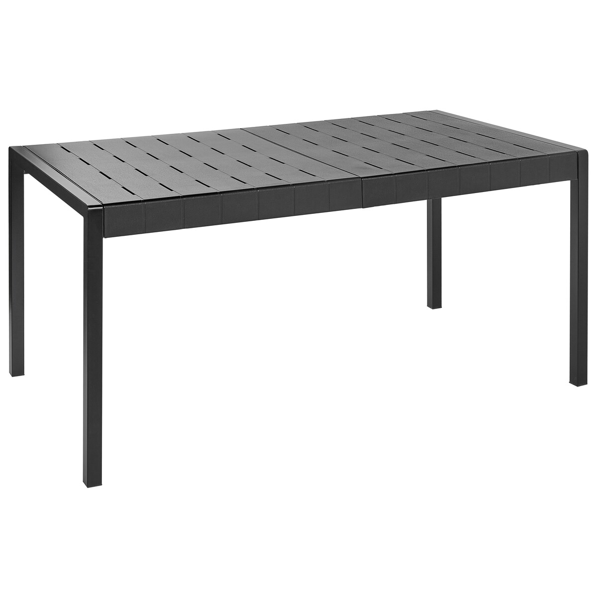 Stół ogrodowy BARTICA 154 cm 84 cm Czarny
