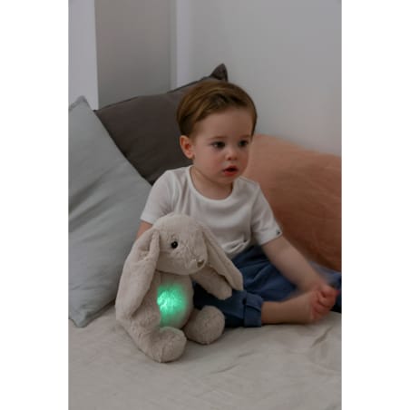 Szumiący królik z czujnikiem ruchu i pozytywką - Cloud b® LoveLight Buddies Billy Bunny™