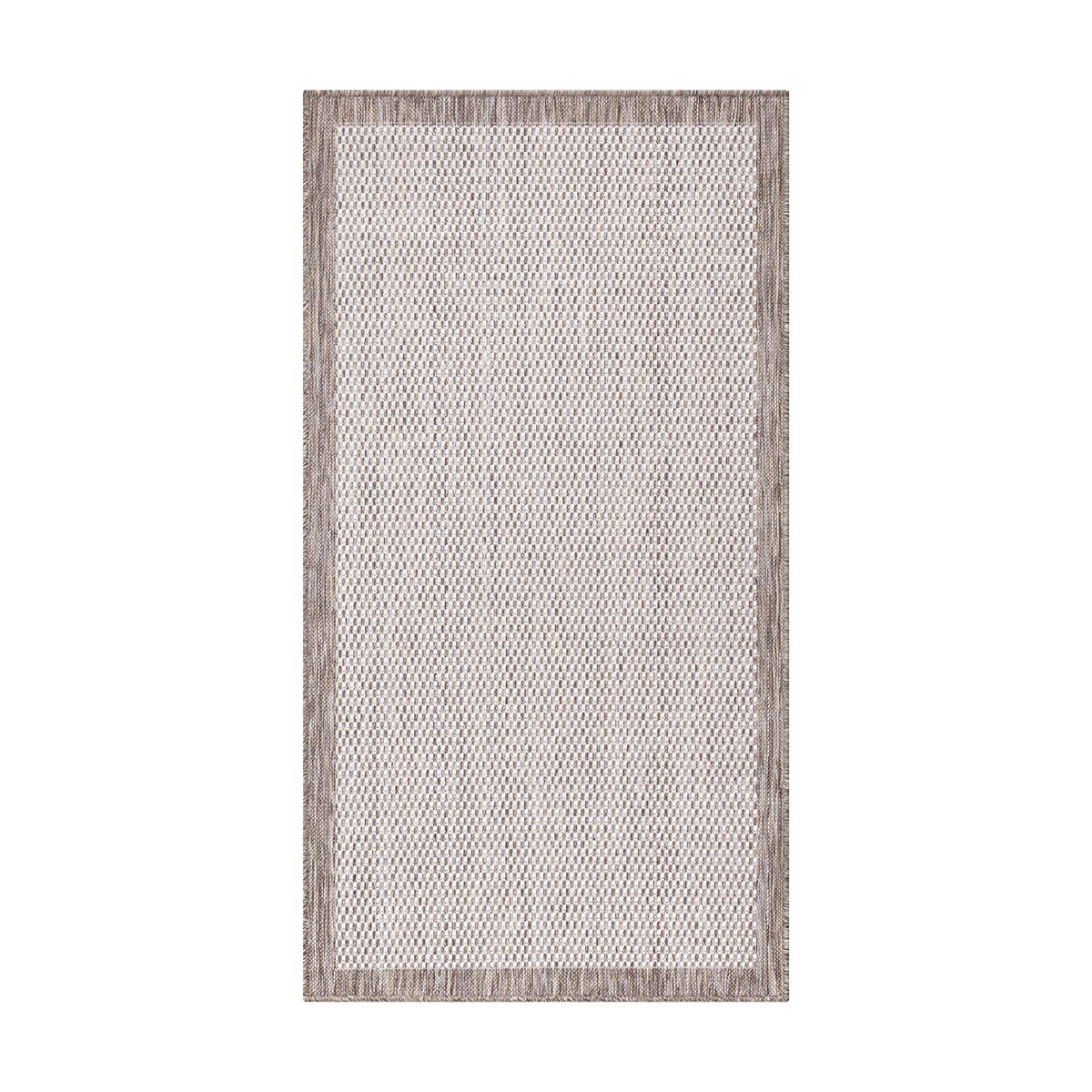 Dywan na zewnątrz i do wnętrz ramka Sunny 4700 Beż Krem 200x290