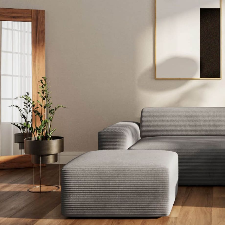 Villet Sofa narożna prawa szara