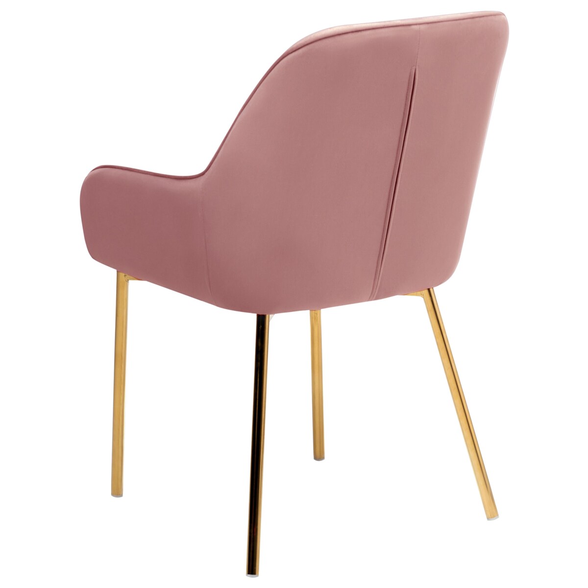 Zestaw 2 krzeseł do jadalni LOVERNA Welur Różowy