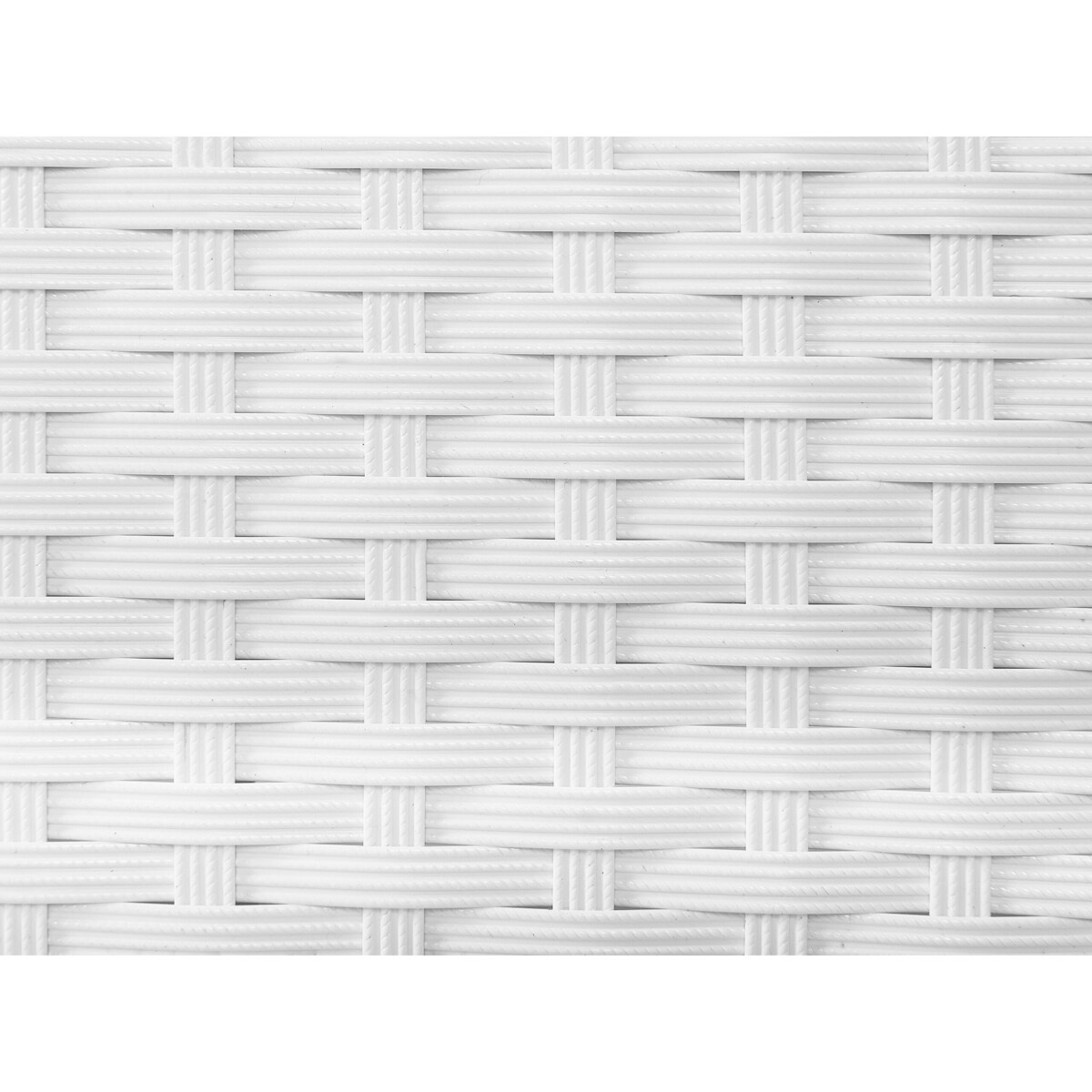 Leżak ogrodowy z technorattanu biały TURIN II