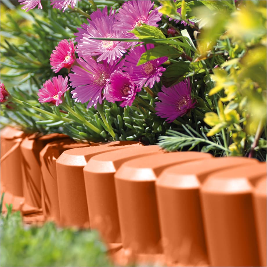 Płotek Ogrodowy 3,02 M Obrzeże Trawnikowe Palisada Terakota