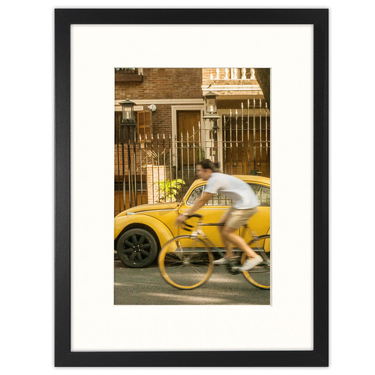 Ramka na zdjęcia z passe partout czarna ramka 30x40 cm z okienkiem passe partout na zdjęcie 21x30 cm FRAMAI