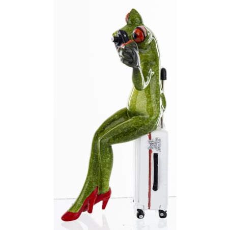 Figurka - żabka 17x8,8x7,5 cm FROGG turystka