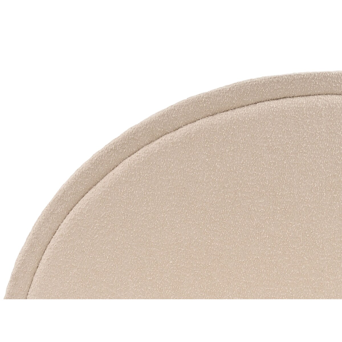 Łóżko boucle 160 x 200 cm beżowe MARGUT