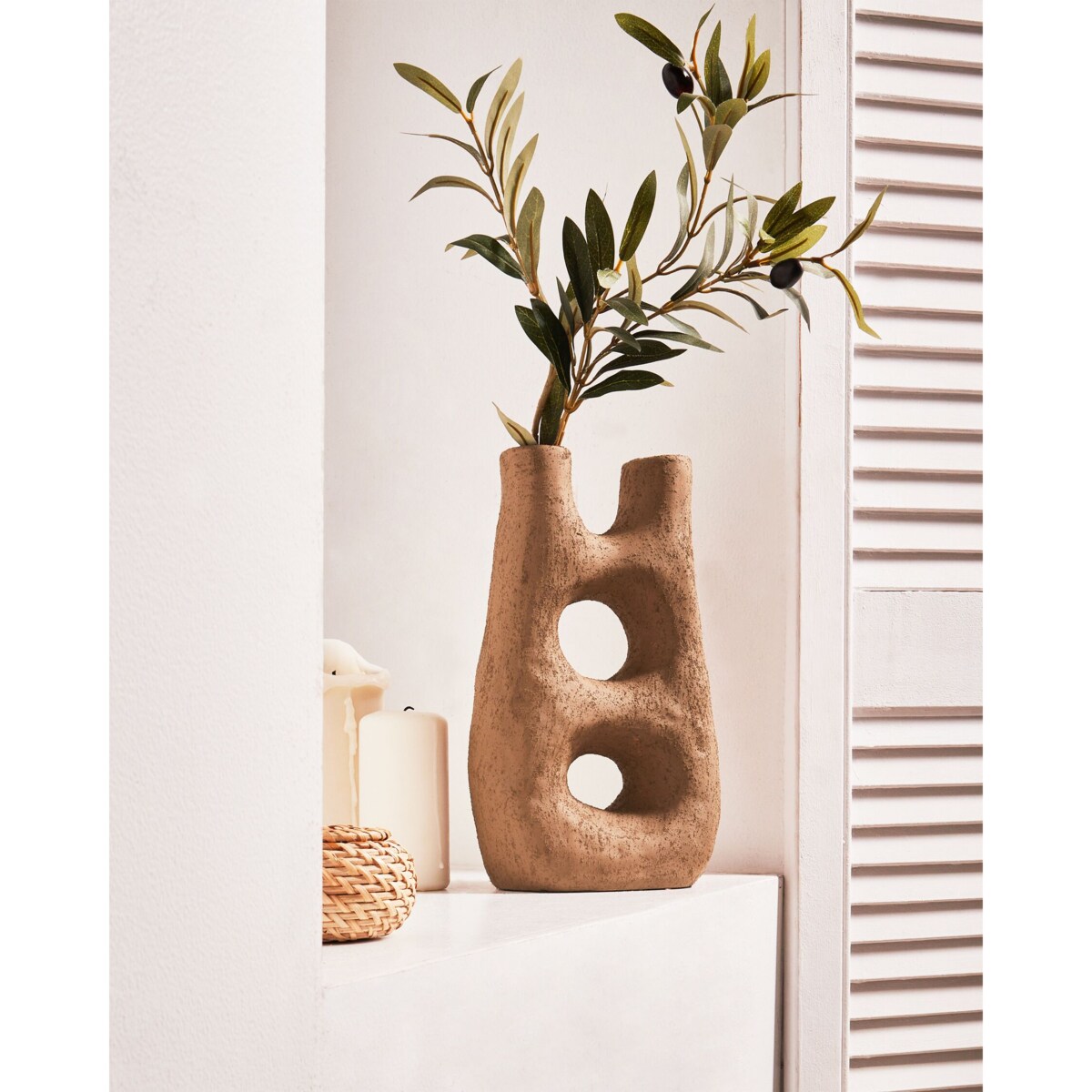 Kamionka Wazon na kwiaty 27 cm Brązowy UARU