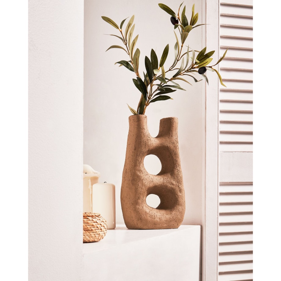 Kamionka Wazon na kwiaty 27 cm Brązowy UARU