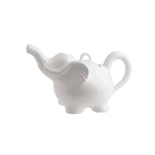 Imbryk na herbatę Elefanti słoń - Biały, 750 ml