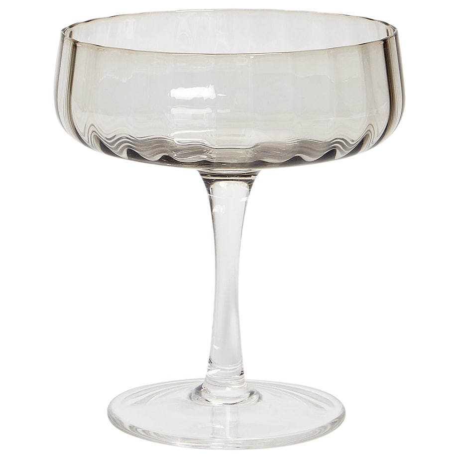 Zestaw 4 pucharków do szampana QUARTZ 170 ml Szary
