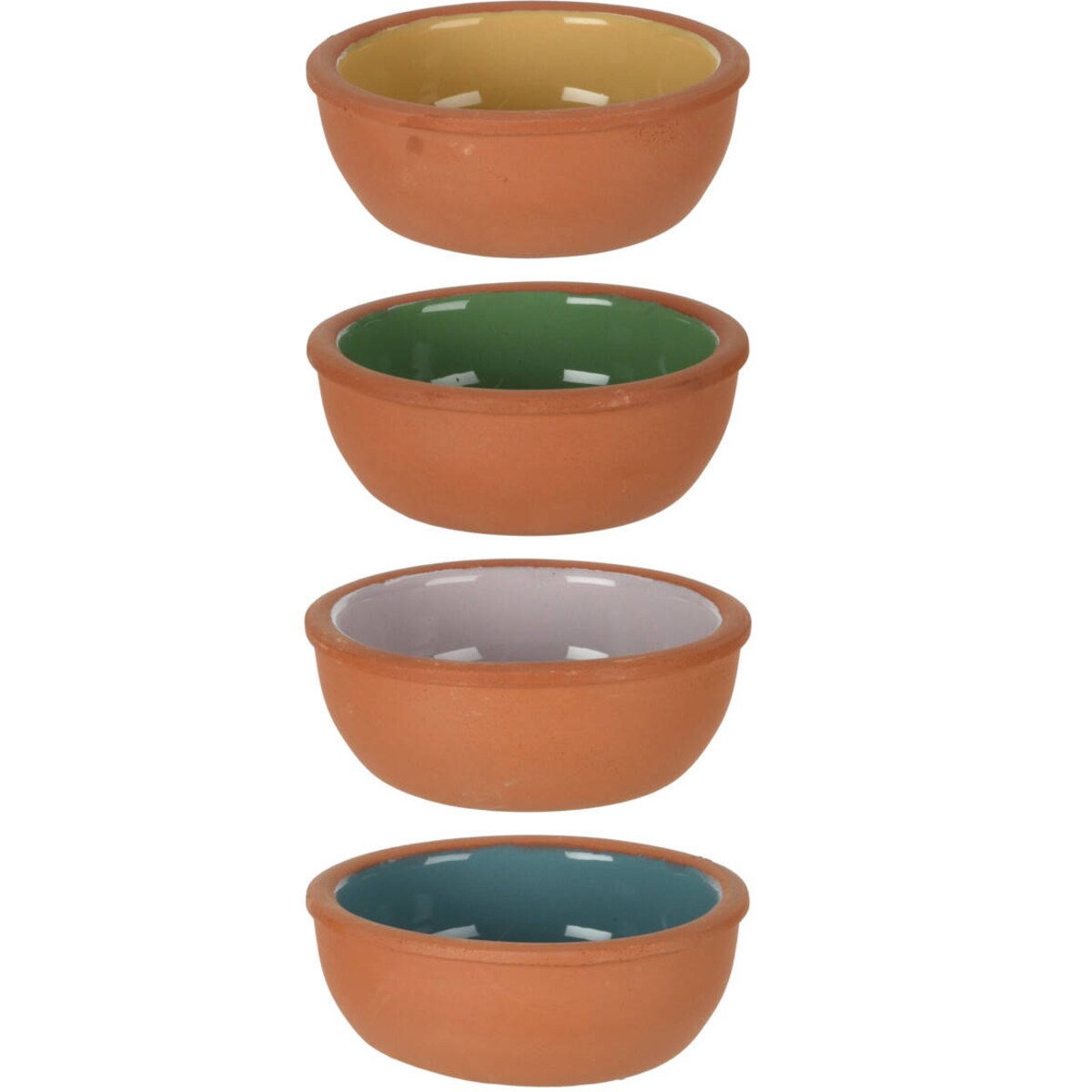 Kokilki do zapiekania, terakota, kolorowe, 150 ml, 4 sztuki