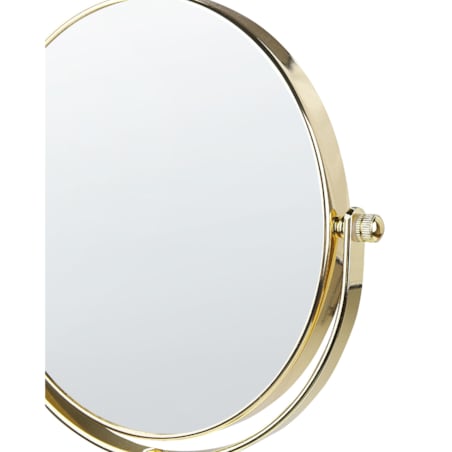 Lusterko kosmetyczne ø 20 cm złote AVERYON