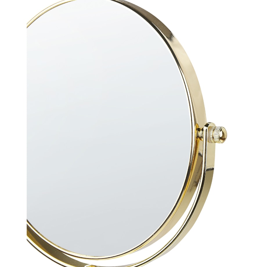 Lusterko kosmetyczne ø 20 cm złote AVERYON