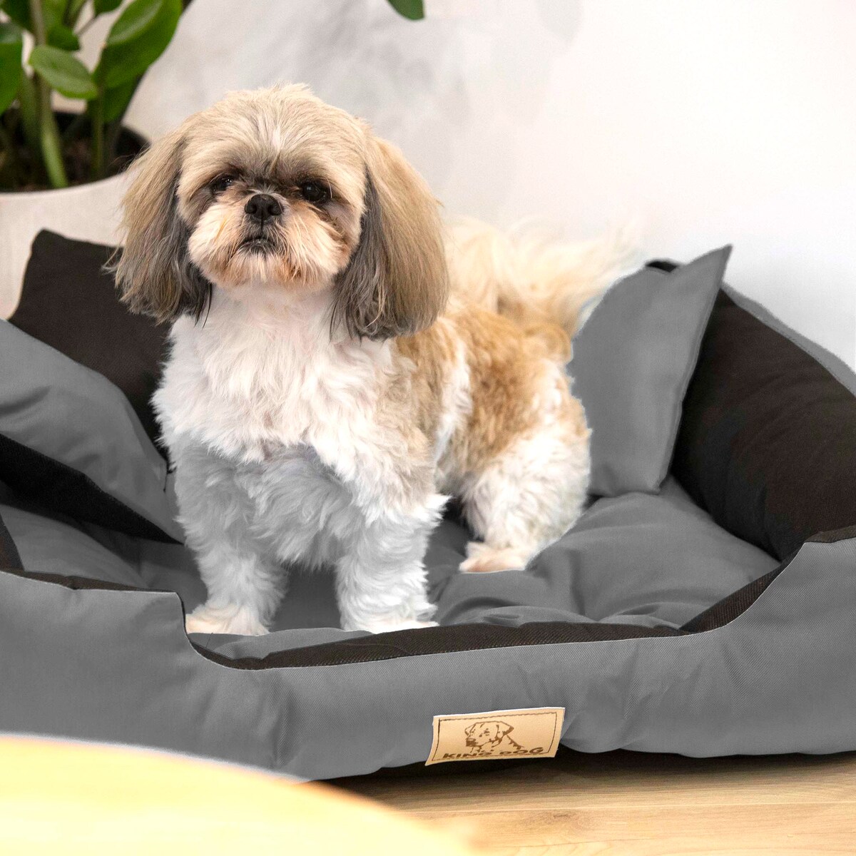 Legowisko Dla Dużego Psa 130X105 Cm Posłanie Kanapa Z Miejscem Na Imię Wodoodporne