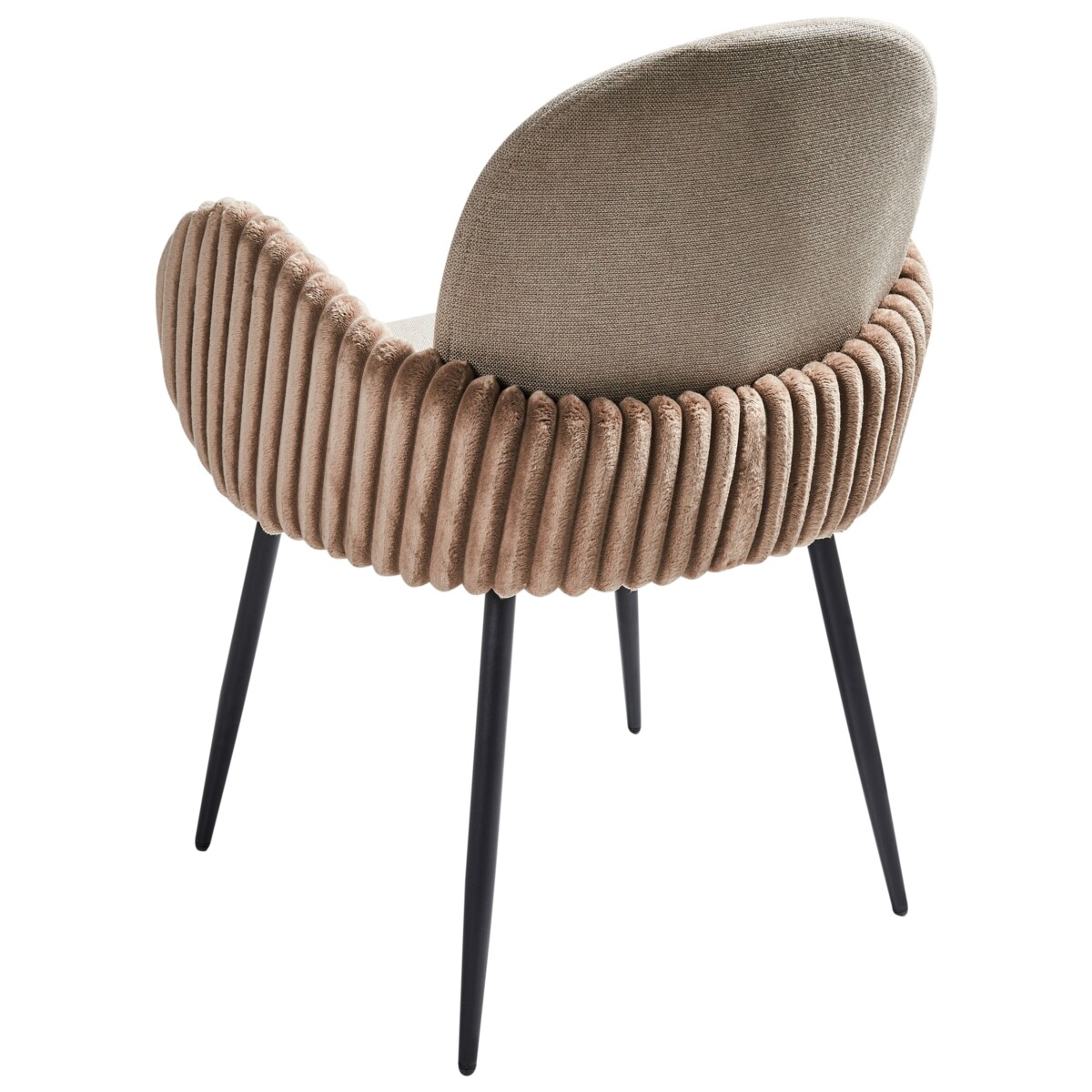 Zestaw 2 krzeseł do jadalni AMITY Beżowoszary