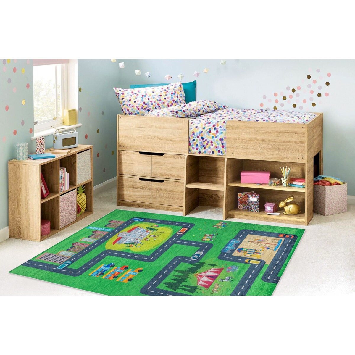 Dywan do prania BAMBINO 2660 Miasto, ulice, 80x150 cm